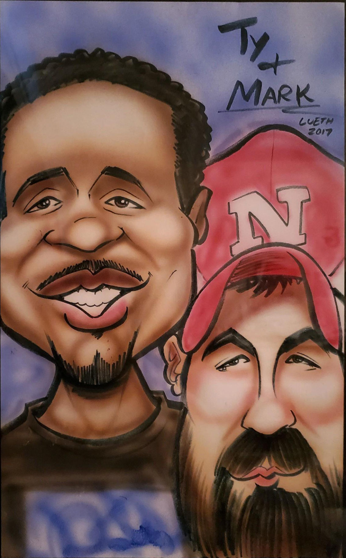 Ty and Mark drawing